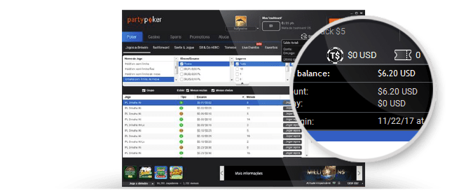 Dinheiro Real, Dólar PartyPoker